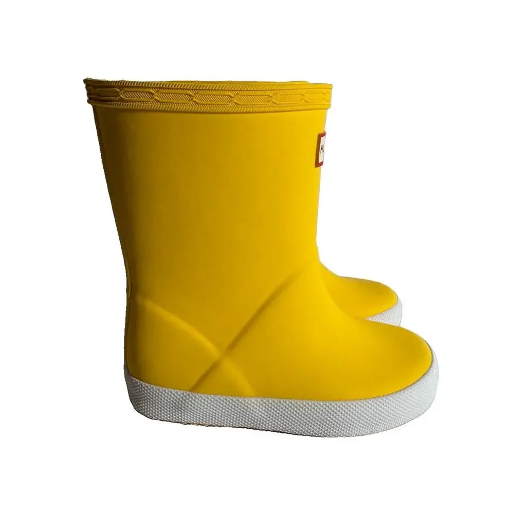 Hunter First Classic Kids Rain Boots Yellow Primrose US 7 UK 6 EU 23